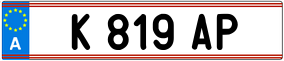 Trailer License Plate